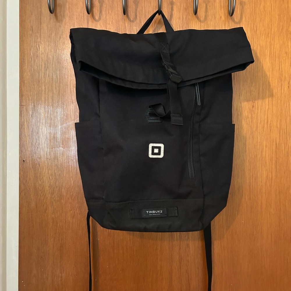 Timbuk2 Black Roll-Top Tuck Backpack